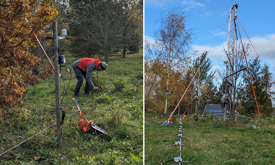 enlarge the image: Geoelektrische Messungen im ARBORETUM in Großpösna