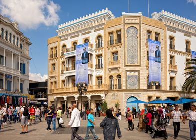 Election poster in Tunisia 2011: The elections for the constituent assembly after the Jasmine Revolution are coming up. Tunisia's youth had high hopes for the democratisation of their country. Photo: Colourbox