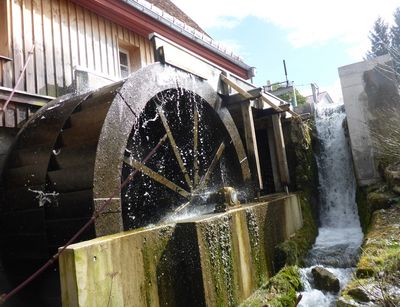 Echaztal: Pfullingen, upper mill wheel of the Obere Mühle. Use of tufa terrace? Photo: I. Nießen and L. Werther 