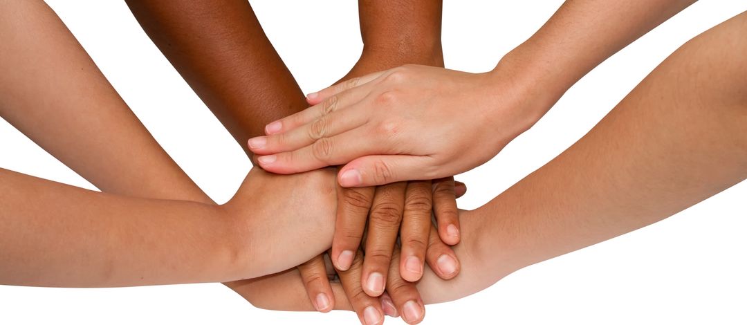 Teamarbeit und Teamgeist, Handshake in einer Gruppe nach worksuccessful, Foto: Colourbox