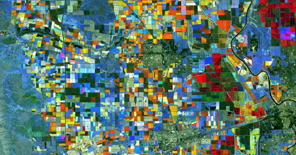 Visualisierte Zeitreihe, Abbildung: Hannes Feilhauer mit Daten von NASA / USGS