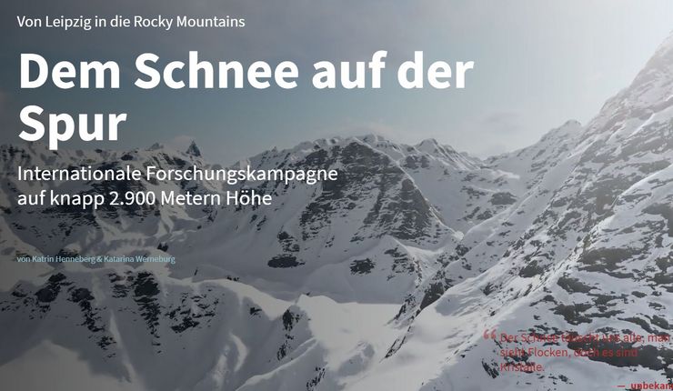 Multimediastory „Dem Schnee auf der Spur“, Grafik: Universität Leipzig