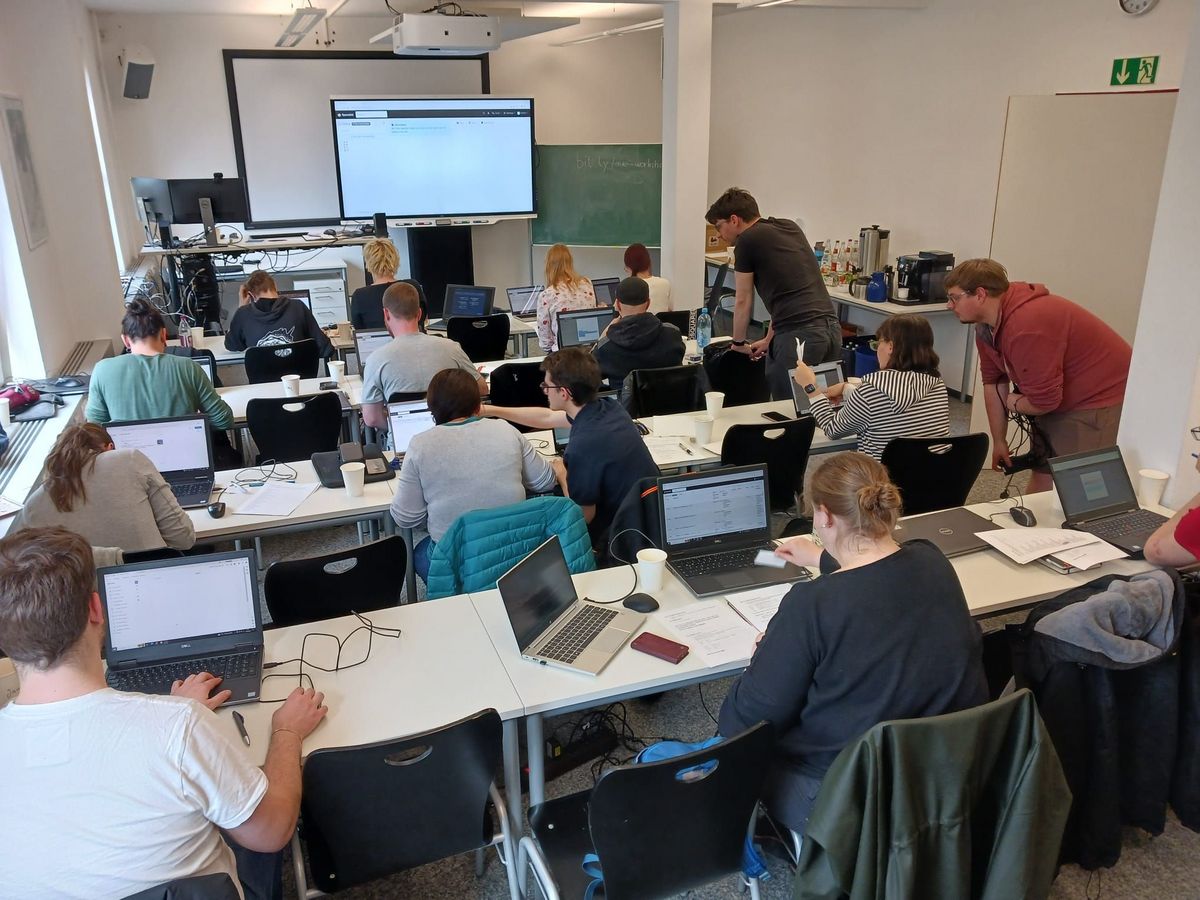 enlarge the image: Workshop on the virtual research environment in Tübingen, photo: Lukas Werther