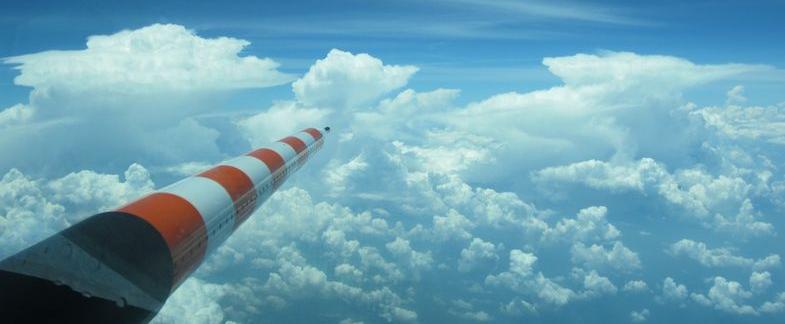 zur Vergrößerungsansicht des Bildes: Wolkenforschung mit HALO („High Altitude and Long Range Research Aircraft“)
