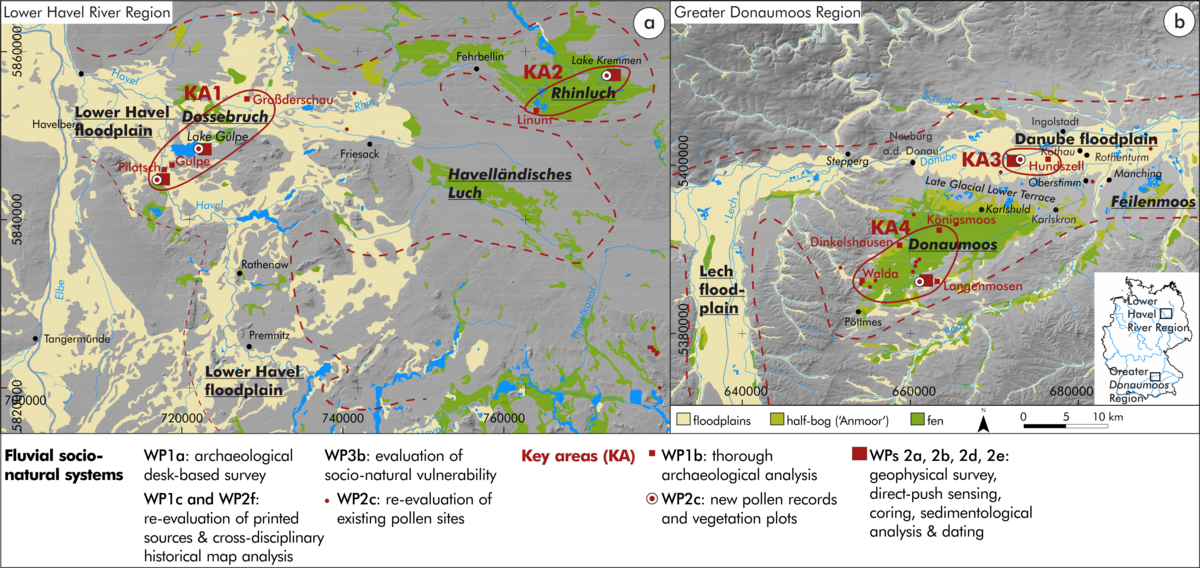 enlarge the image: Study Area of the Project, Illustration: Christoph Zielhofer, Anne Köhler