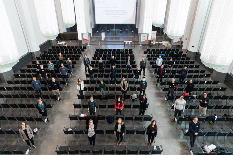 Die Preisträger des Pre-Doc Awards bei der Auftaktveranstaltung im Paulinum.