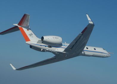 Das Forschungsflugzeug HALO. Das Forschungsflugzeug HALO.
