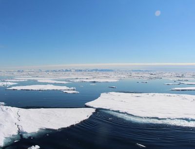 Eisschollen in der Arktis. Bild: Marlen Brückner / Universität Leipzig